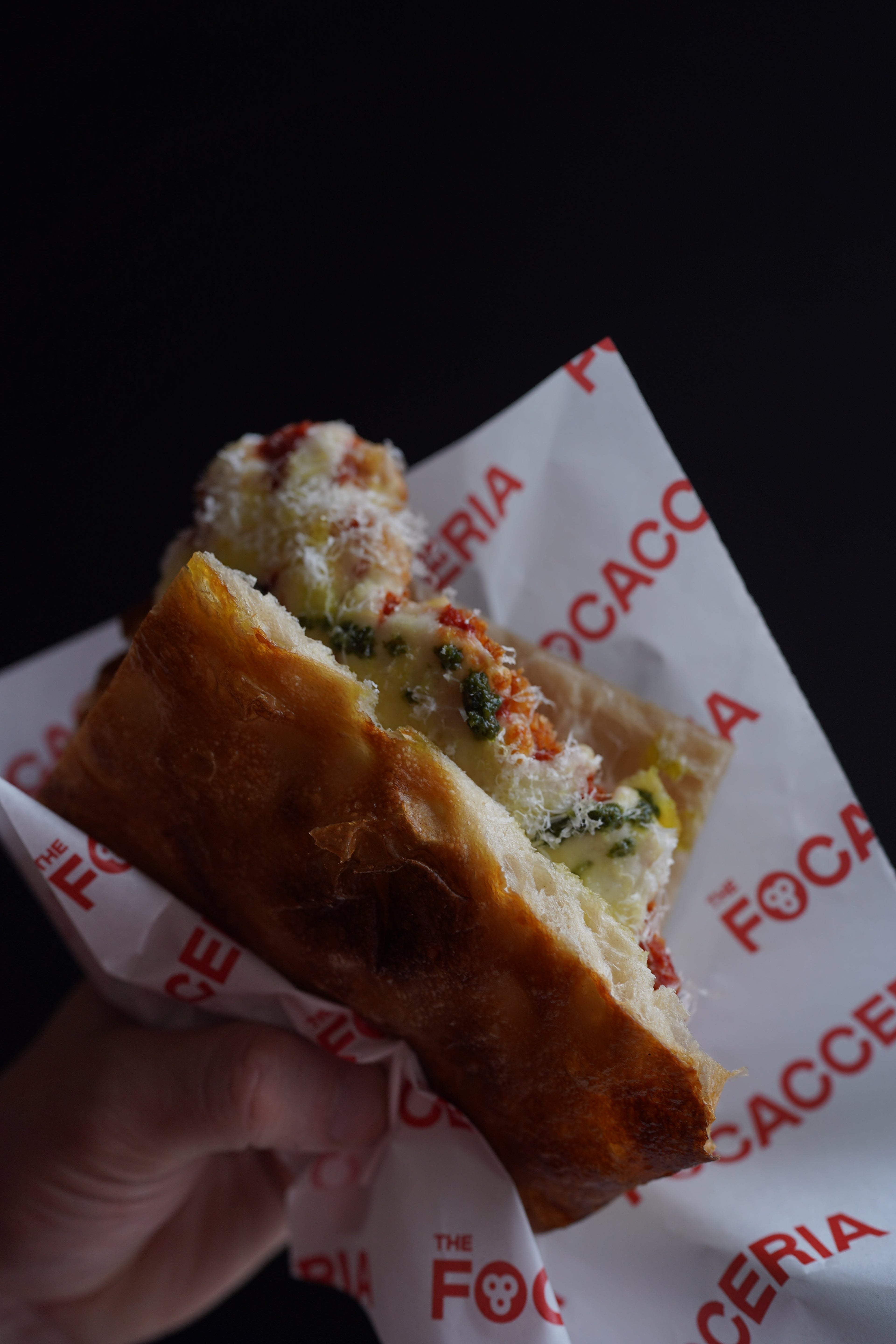 Focaccia sandwich from The Focacceria Belfast by Hundredth Monkey Bakery